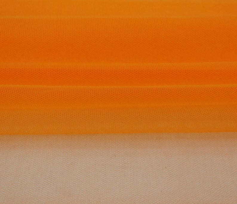 56 Inch Net Fabric By The Yard PZBN1C Quilting Fabric Craft Material Orange Home Decoration Fabric Sewing Crafts