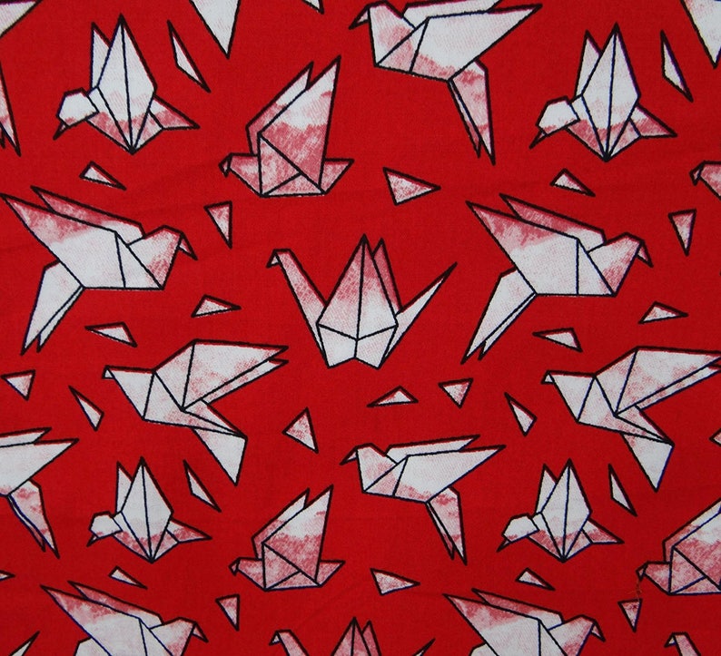 Sewing Accessories Red Fabric Bird Print 60 Inch Cotton Fabric By The Yard ZBC9004A Quilt Fabric Indian Decor Fabric