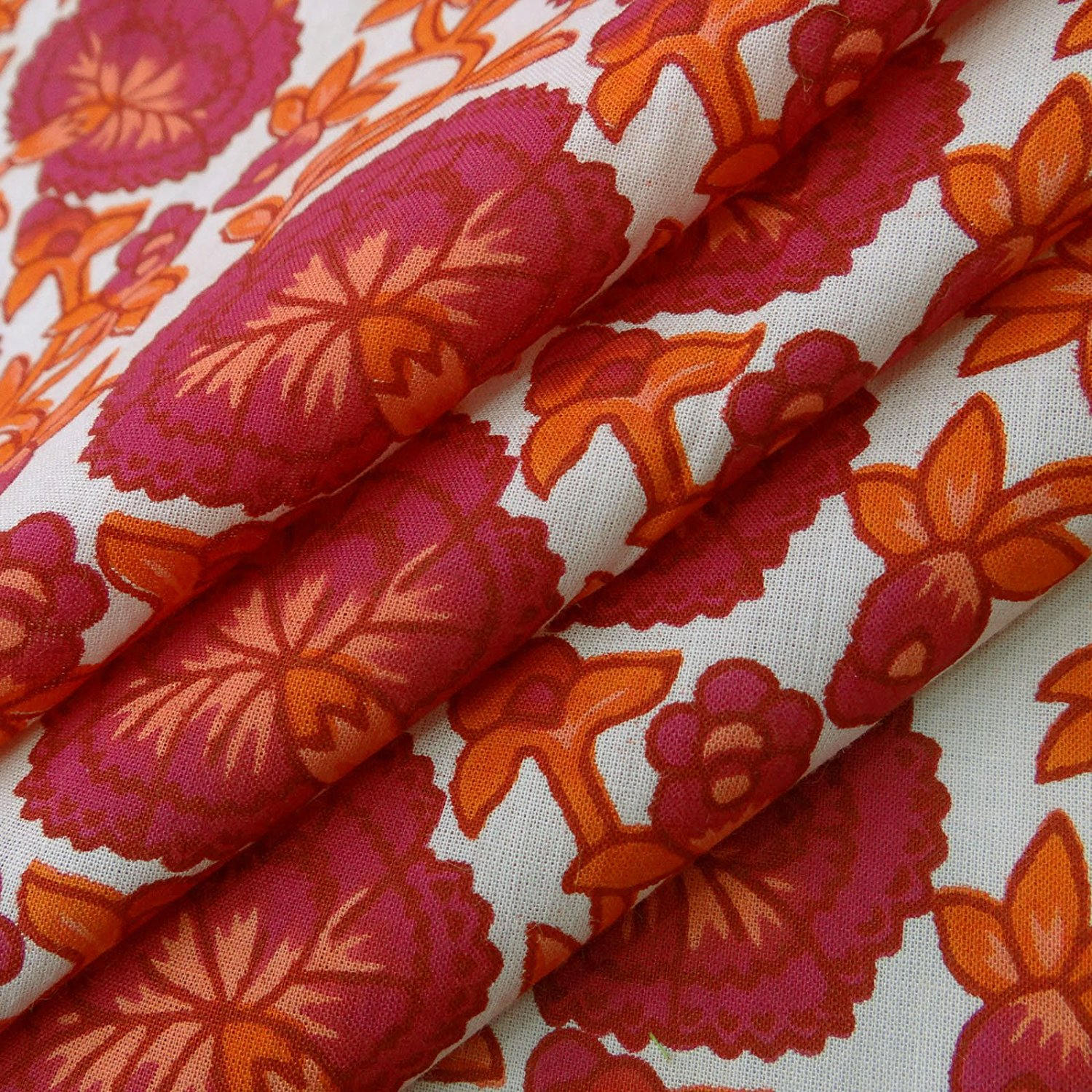 Dressmaking Fabric Cotton Fabric Floral Print Home Decor Etsy