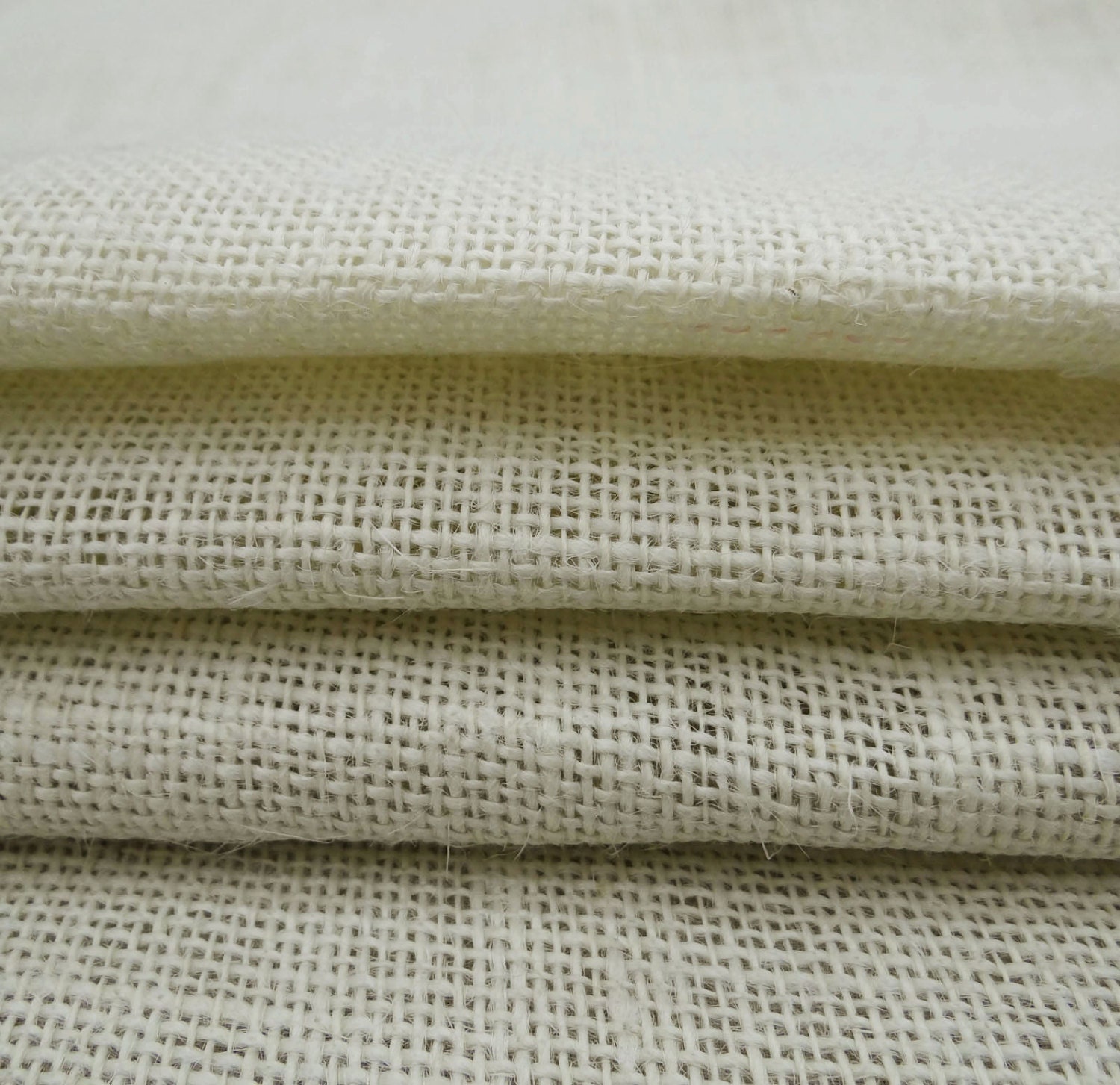 white jute cloth