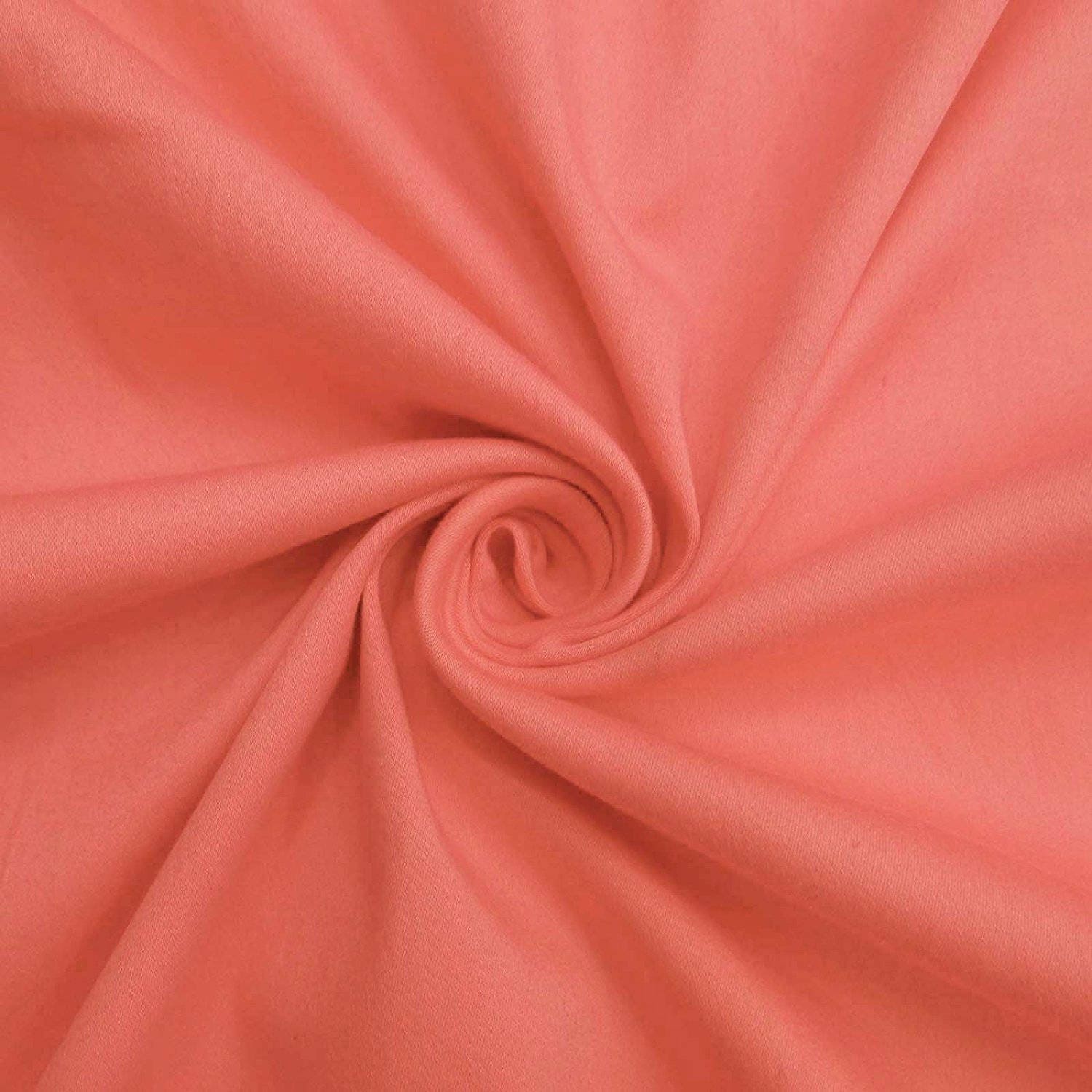 Salmon Fabric Designer Handcrafted Apparel Fabric Sewing Etsy