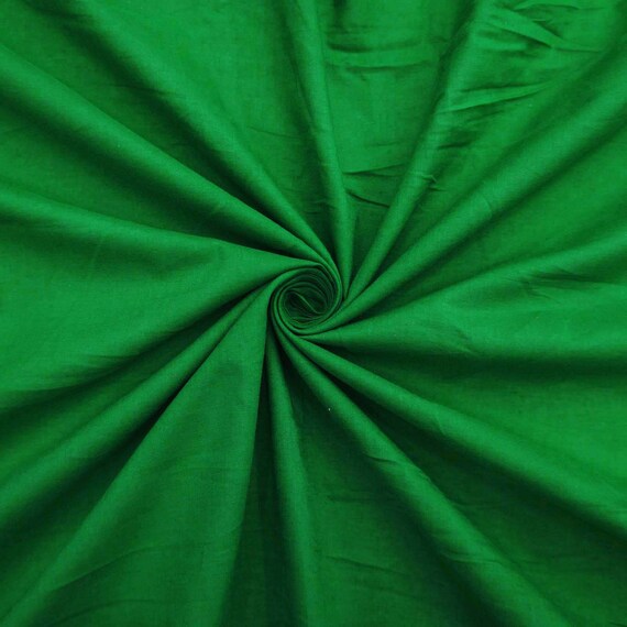 Dark Green Fabric Dress Material Home Decor Fabric Sewing Etsy