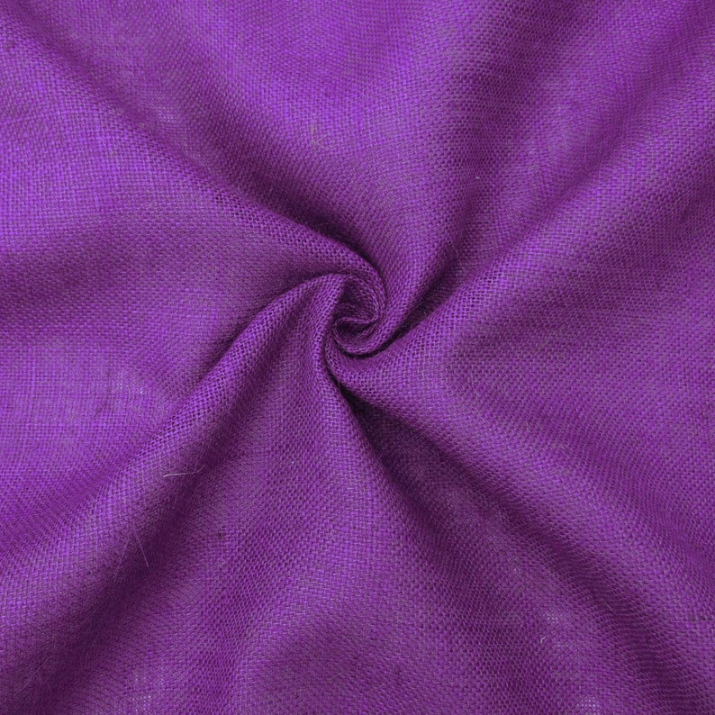 Purple Jute Fabric Natural Fabric Rustic Decor Purple Etsy