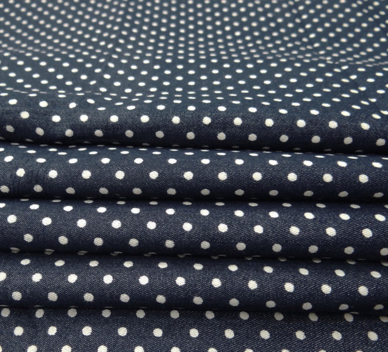 Polka Dot Print Wide Crafting Sewing Multicolor Cotton Fabric By The Yard