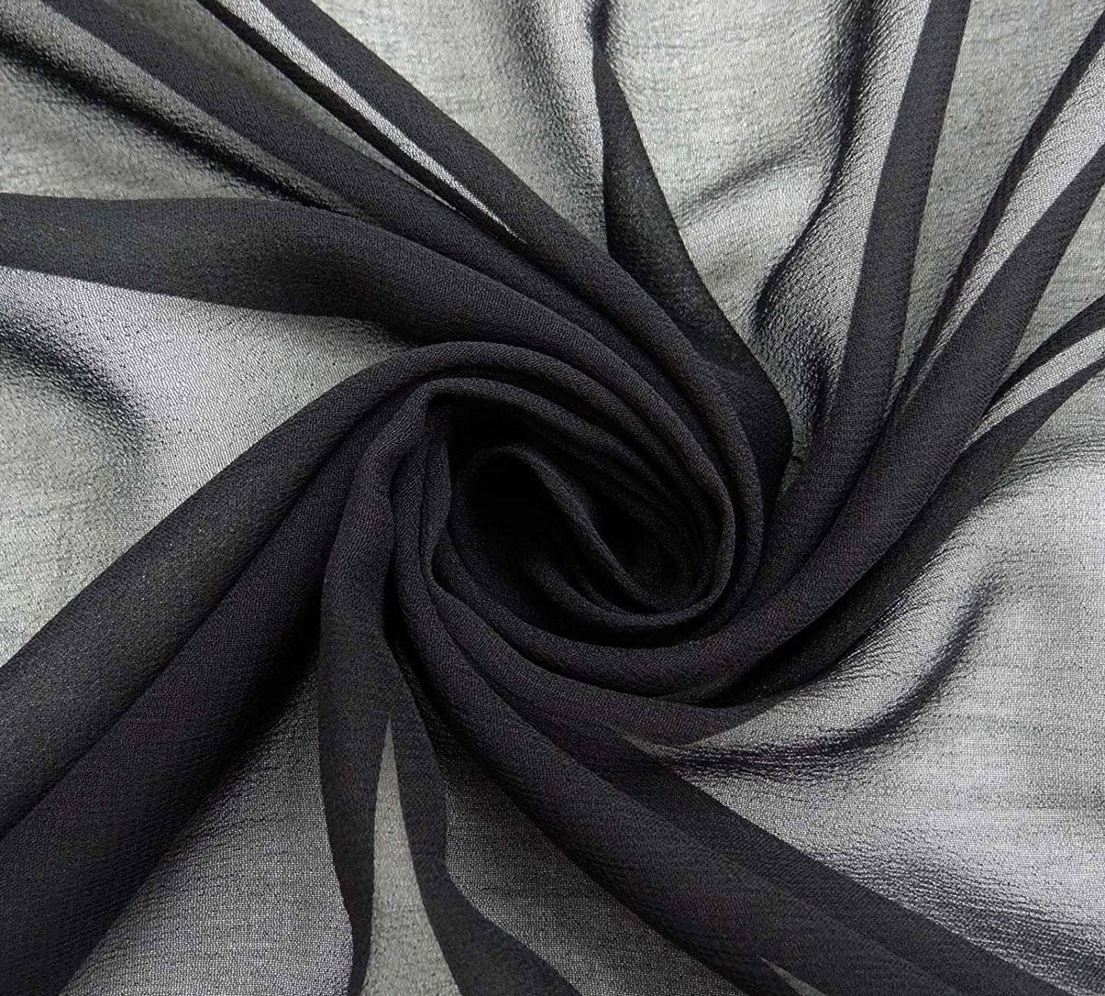 Black Satin Fabric Indian Decor Quilting Fabric Etsy