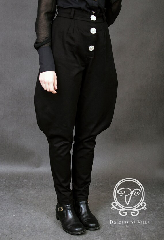 Black Trousers Military Gothic 