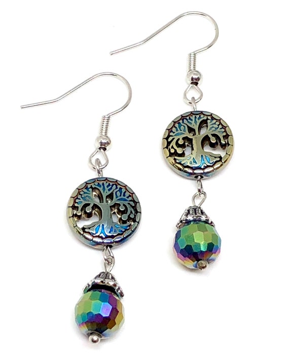 Tree of Life - Hematite Earrings Tree of Life - Hematite Earrings