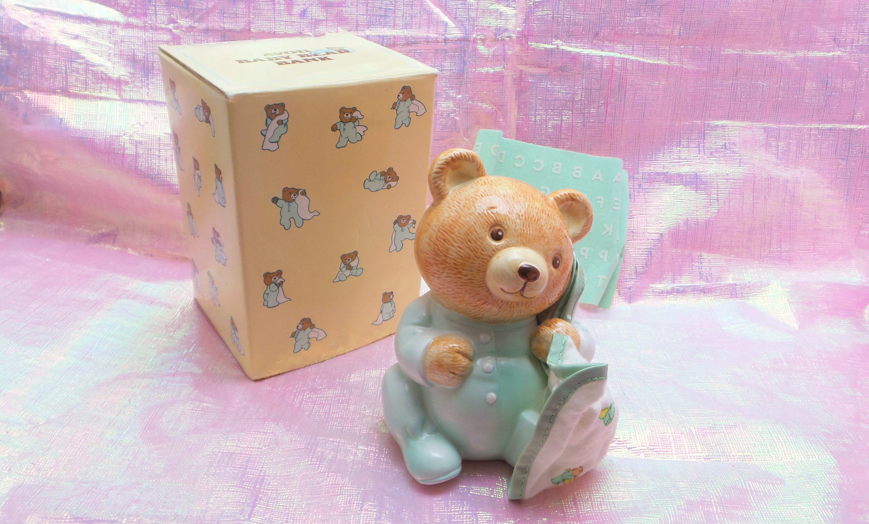1986 Vintage Avon Baby Bear Bank Ceramic Piggy Bank Nursery | Etsy