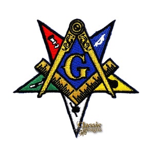 Masonic Square Compass Symbol Within the Eastern Star