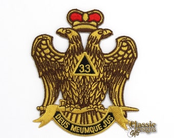 33rd Degree Scottish Rite Silver Masonic Ring