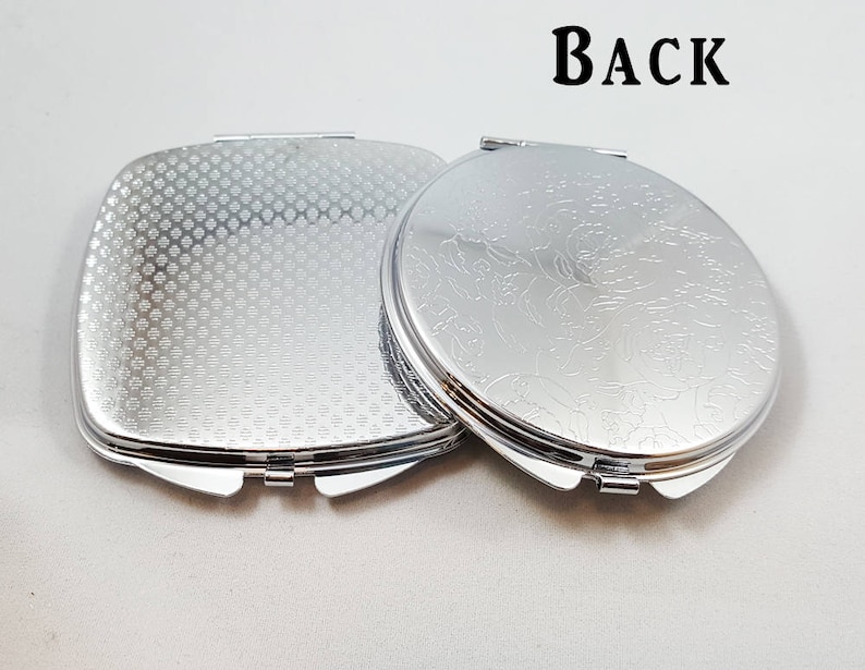 Baby Pink and Baby Blue Compact Mirrors with Butterfly Etsy