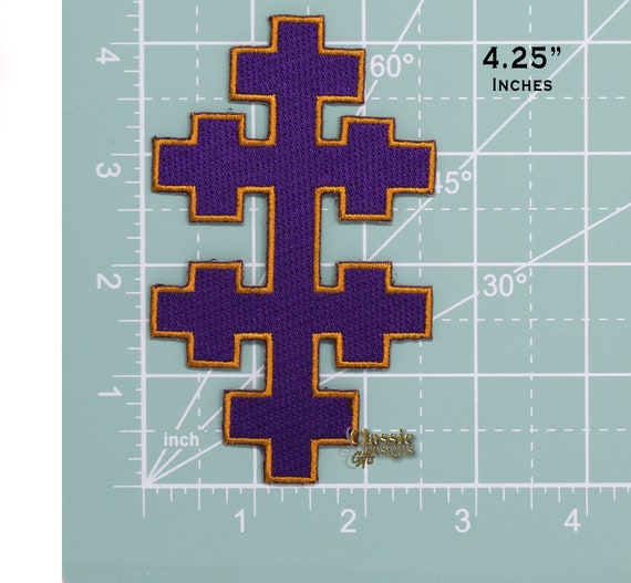  20 Pieces Cross Patches Iron On Embroidered Patch