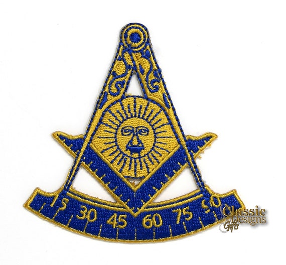 Masonic Past Master Quadrant Embroidery Iron On/sew on Patches, 3