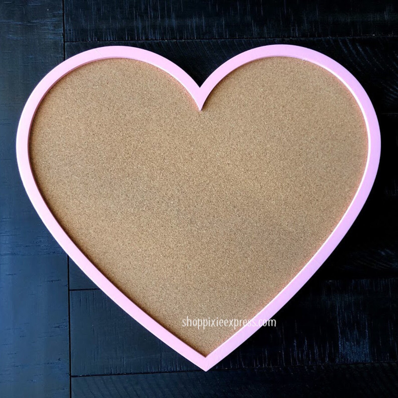 Large Heart Cork Board Pink Black or White MADE TO Etsy