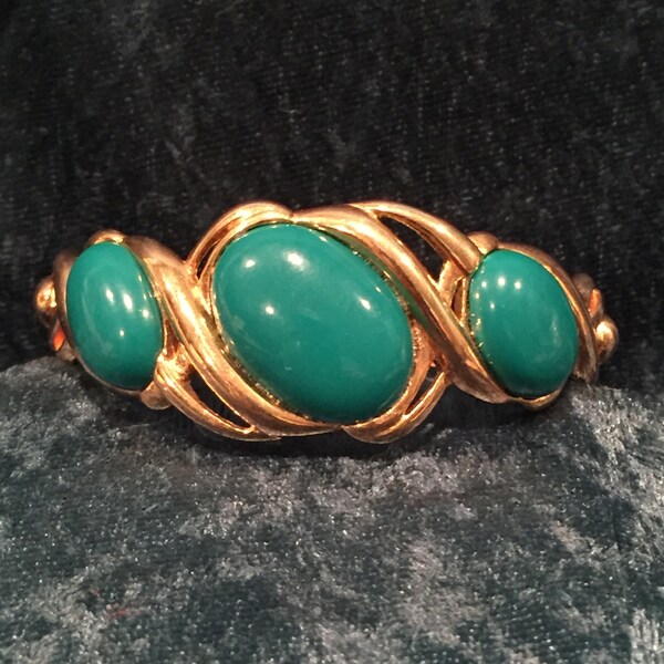 Monet Hinged 2.1/2" wide X 2.25" high Bracelet - CA 1970's