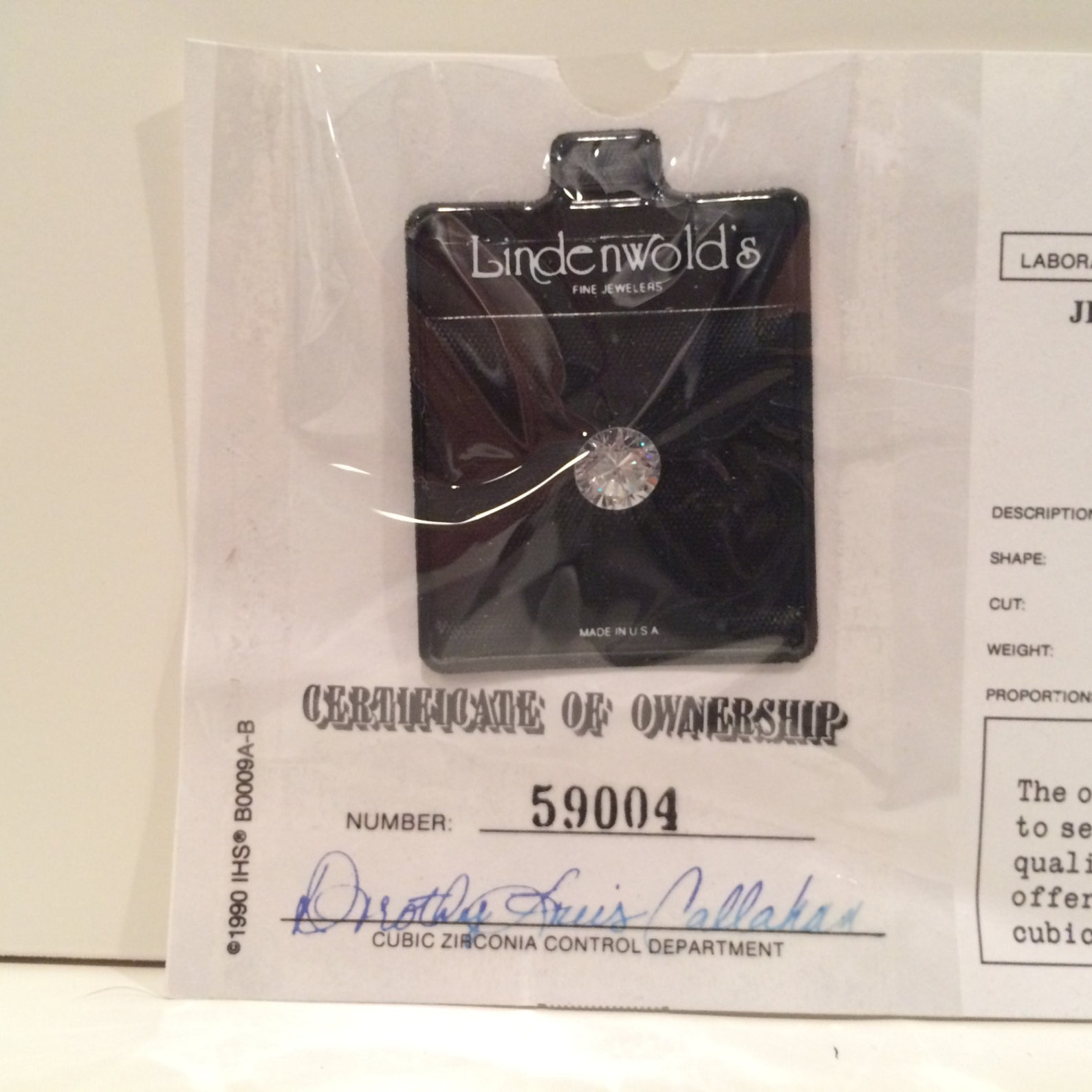 Lindenwold's Fine Jewelers 2 Carat Genuine Cubic Zirconia Etsy