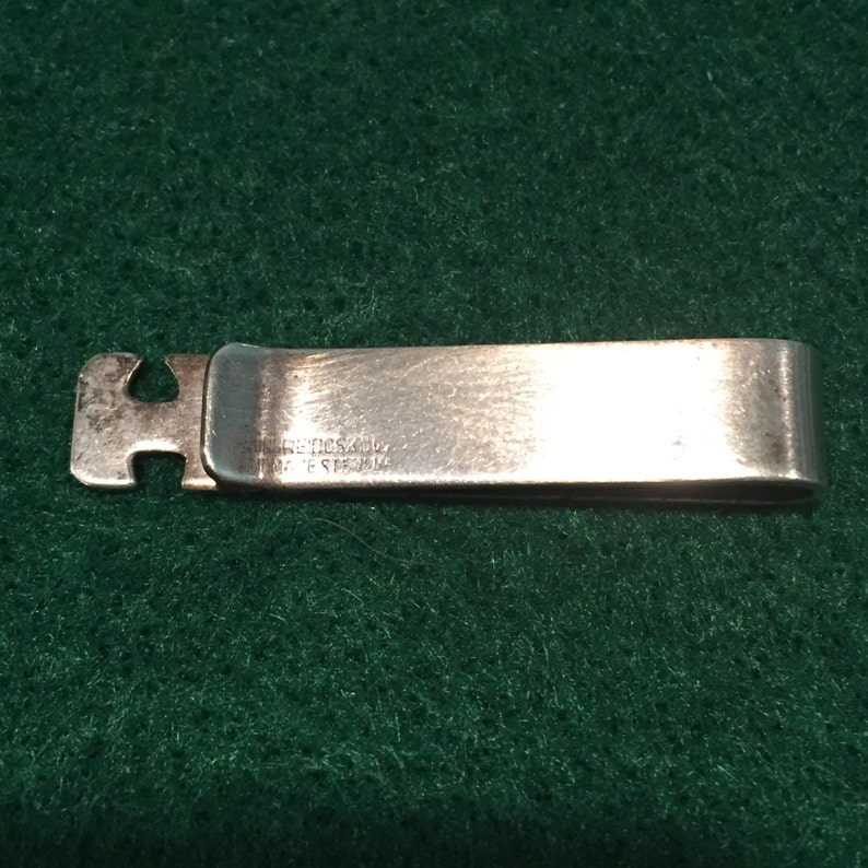 Sterling Initial ERH Bar TieLapel Bar CA 1950/'s Item Bar108 Handmade by Leonore Doskow