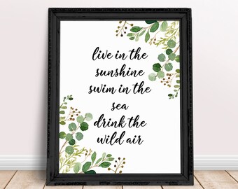 Inspirational quote wall art | Etsy