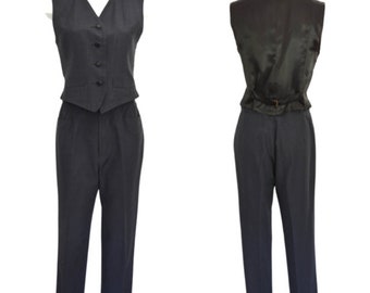 Yves Saint Laurent 1990s vest and pants