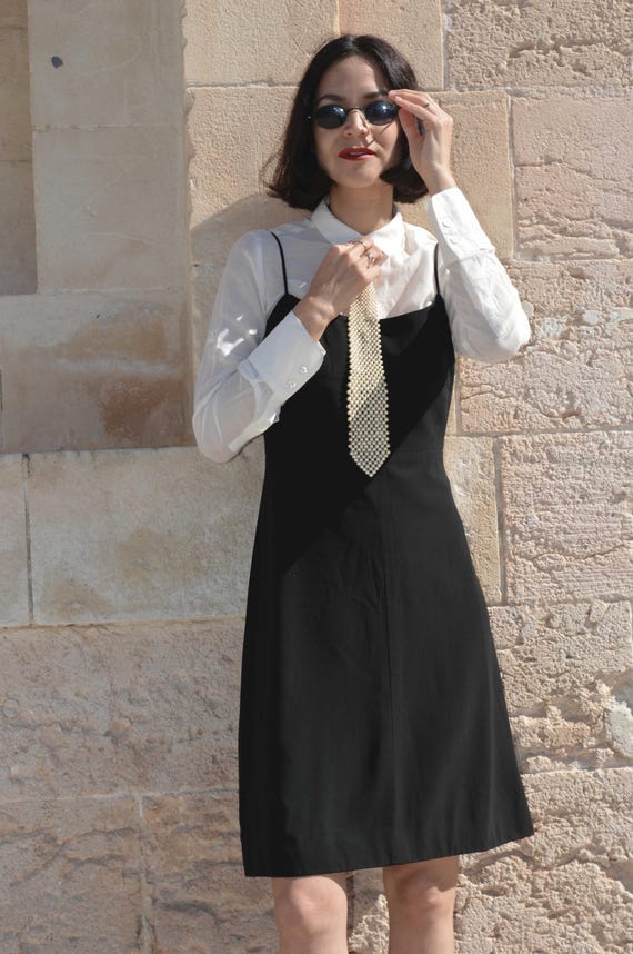 1990s Chanel Timeless Little Black Dress, Size S
