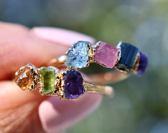 Custom Birthstone Ring, Mothers Ring, push present, birthstone jewelry, personalized ring, miscarriage gift, family ring, birthday gift mom