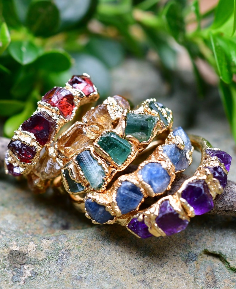 Birthstone ring- band style ring