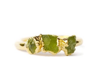 August Peridot Jewelry / August Birthstone Jewelry / Peridot Jewelry / Birthstone Gift for Wife / Peridot Ring / Chartreuse green