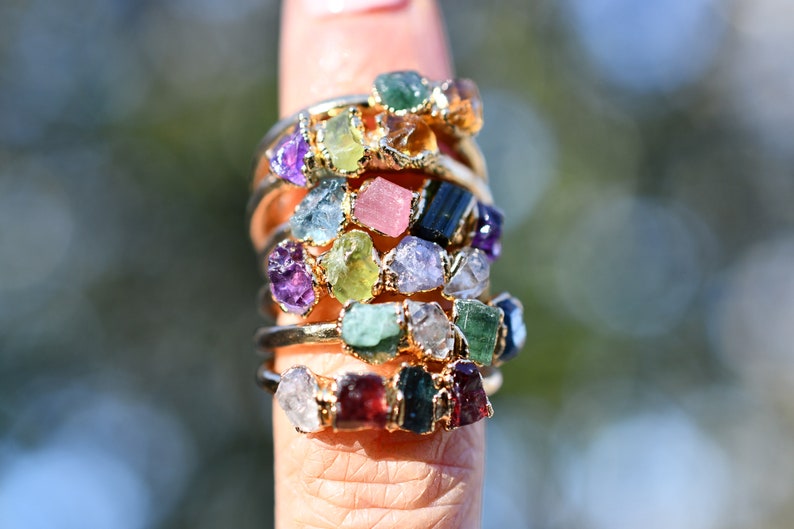 Custom Birthstone Ring, Mothers Ring, push present, birthstone jewelry, personalized ring, miscarriage gift, family ring, birthday gift mom image 9