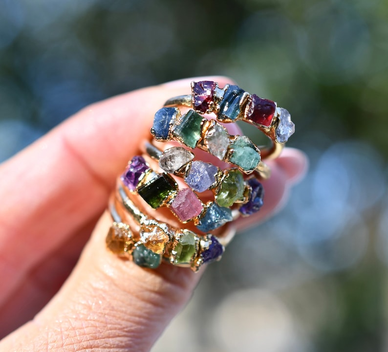 Custom Birthstone Ring, Mothers Ring, push present, birthstone jewelry, personalized ring, miscarriage gift, family ring, birthday gift mom image 6
