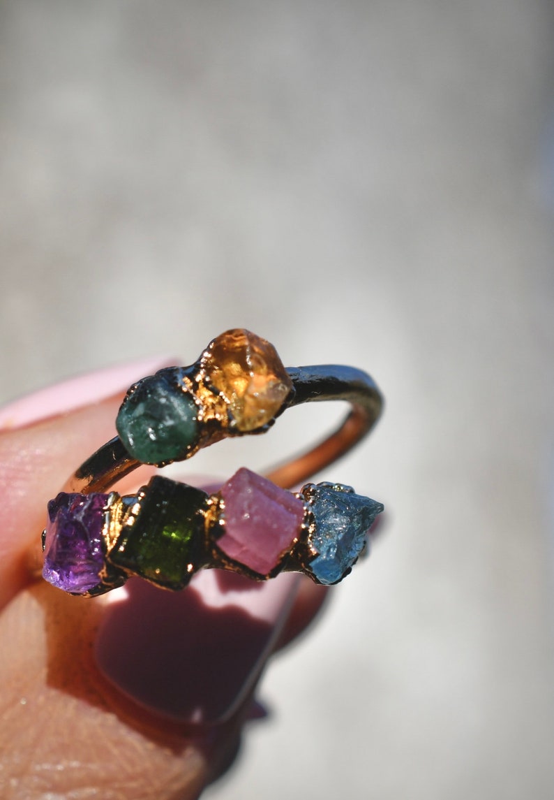 Custom Birthstone Ring, Mothers Ring, push present, birthstone jewelry, personalized ring, miscarriage gift, family ring, birthday gift mom image 8