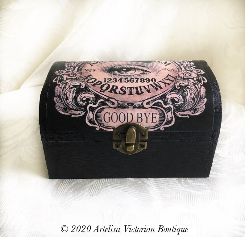 Tabla de Halloween Ouija caja de Pandoras negra cofre de | Etsy