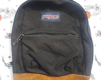 suede bookbag