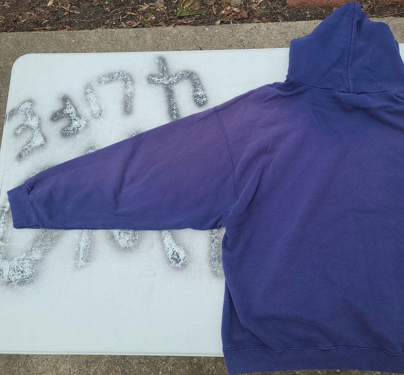 Vtg 90s Y2k Nike Hoodie Thrashed Embroidered Swoosh XL image 8