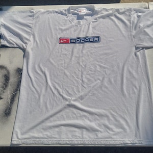 Vintage 90s Nike Soccer t-shirt White Tag image 2