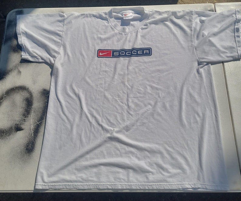 Vintage 90s Nike Soccer t-shirt White Tag image 2