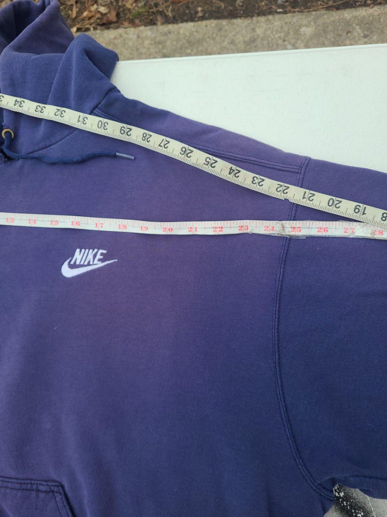 Vtg 90s Y2k Nike Hoodie Thrashed Embroidered Swoosh XL image 11