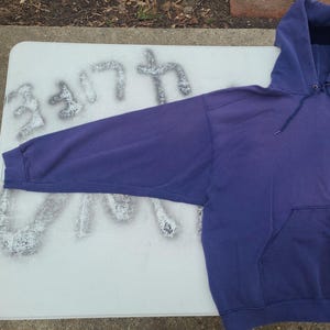 Vtg 90s Y2k Nike Hoodie Thrashed Embroidered Swoosh XL image 5