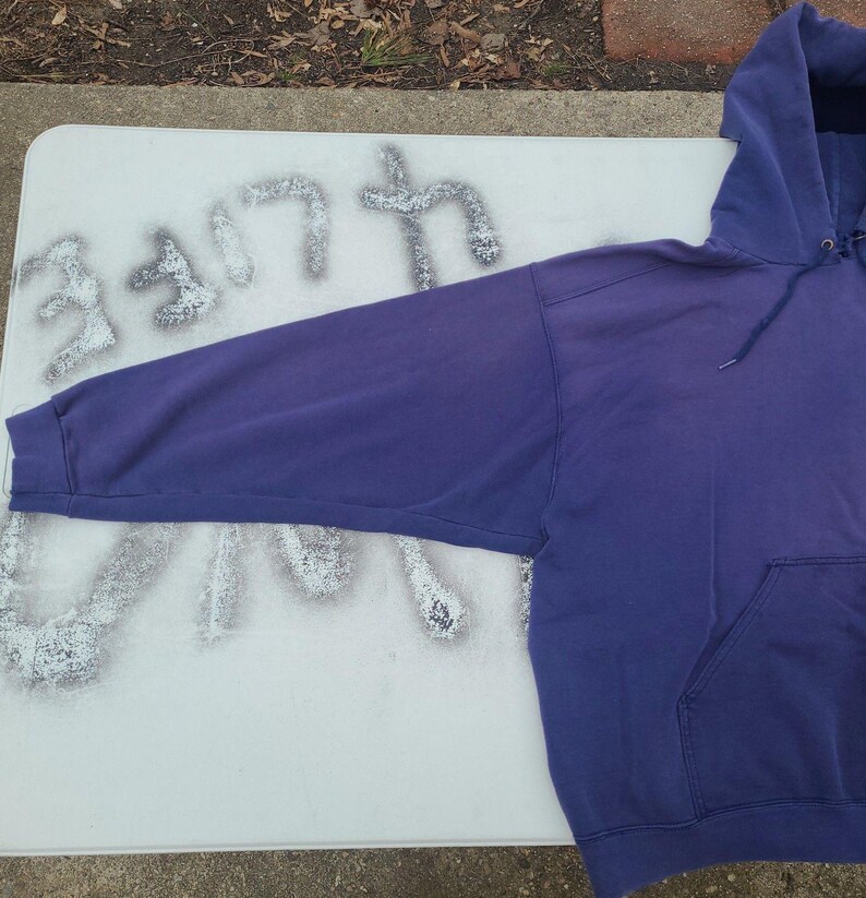 Vtg 90s Y2k Nike Hoodie Thrashed Embroidered Swoosh XL image 5