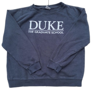 Vtg Y2K Duke University Graduate Crewneck Sweatshirt