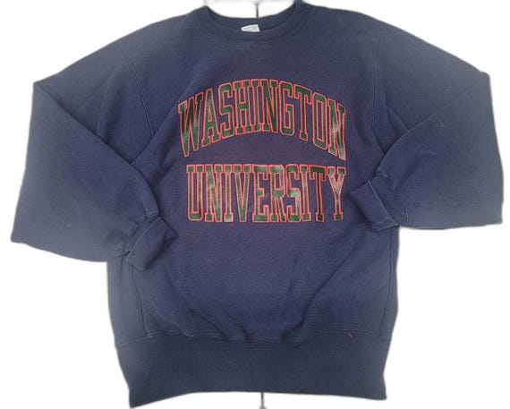 Vintage Champion Reverse Weave Washington University Crewneck