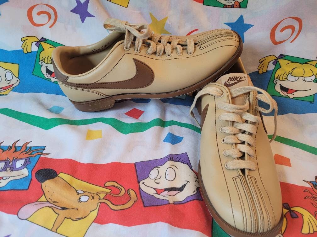 Vintage Nike 80s Bowling Chaussures Sz 10 OG swoosh ann es 1980