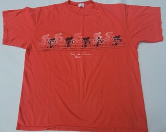 Vtg Tour De France Cycling Single Stitch tee shirt