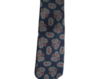 Vintage Gitman Bros by Lazarus Silk Necktie made in usa Elegant Luxe Trad Ivy