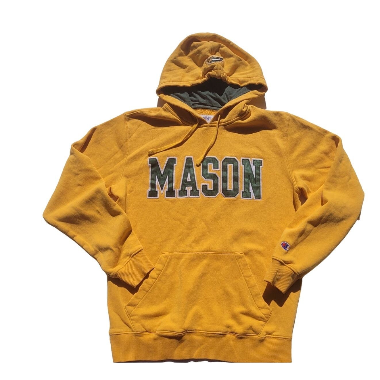 Vtg Champion George Mason Patriots Hoodie Sweatshirt Etsy
