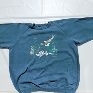 Vtg Nature Eagle Crewneck Sweatshirt image 3