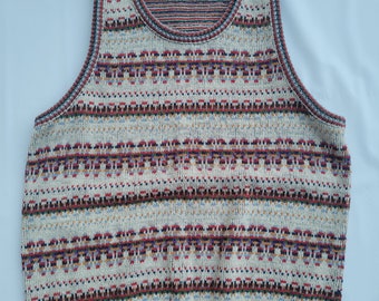 Vintage Fair Isle Sweater vest by Webster Mens Wear LG