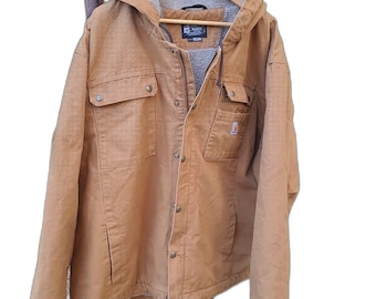 Giacca in sherpa con cappuccio in tela Carhartt Duck