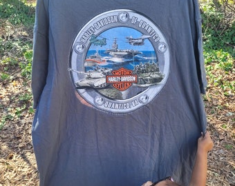 Vtg  Harley Davidson Quantico shirt