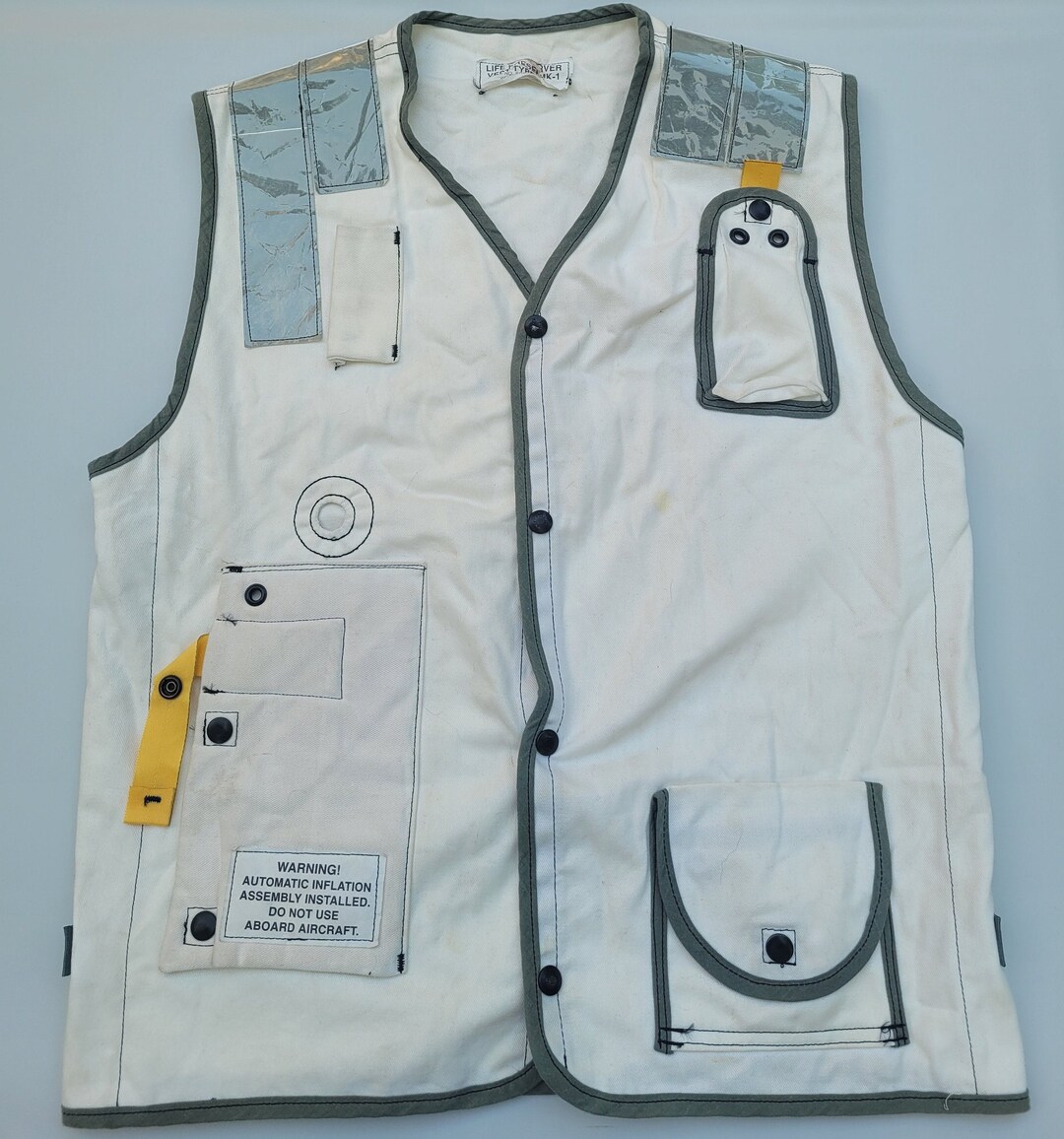Vintage Navy Flight Deck Life Preserver Vest MK 1 Etsy