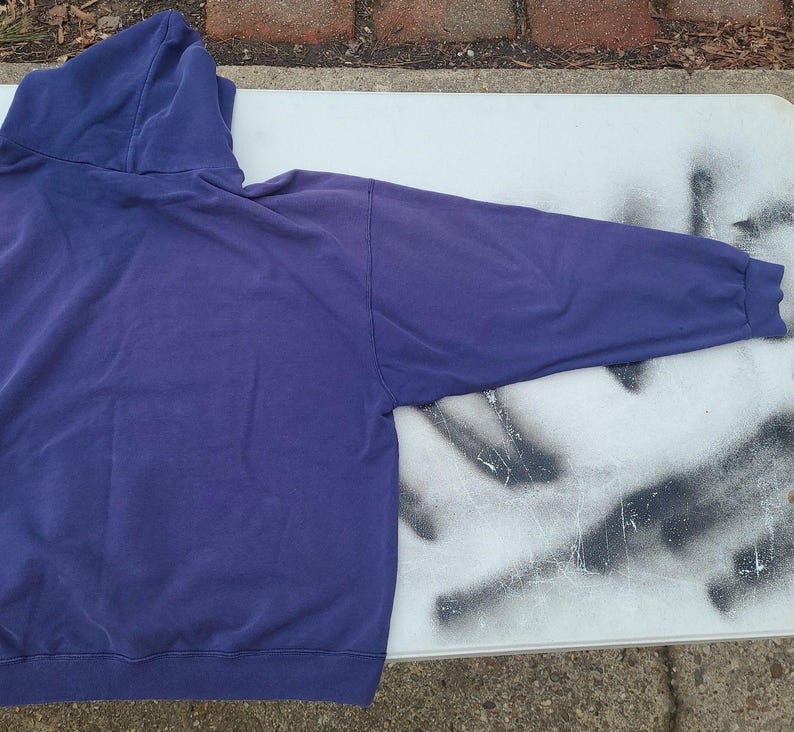 Vtg 90s Y2k Nike Hoodie Thrashed Embroidered Swoosh XL image 9